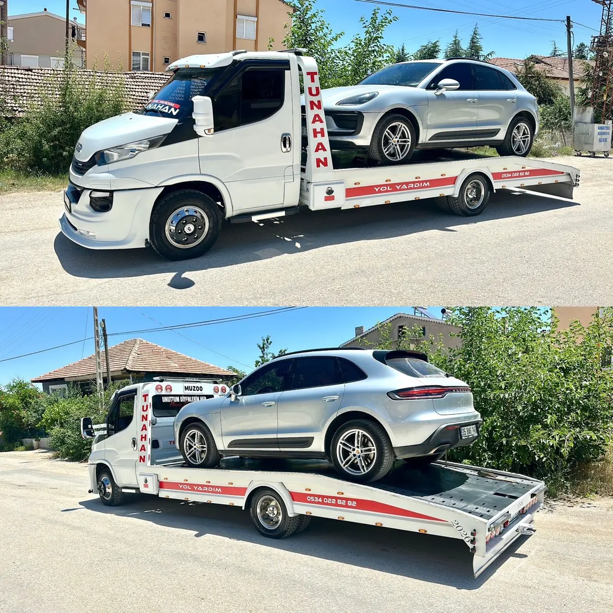 Korkuteli oto kurtarıcı üzerinde taşınan SUV araç
